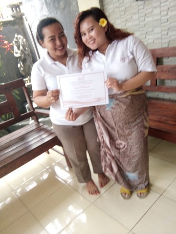 Reeva Bali Spa School Student